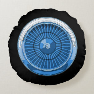 Jet Engine Round Cushion