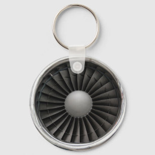 Jet Engine Turbine Fan Key Ring