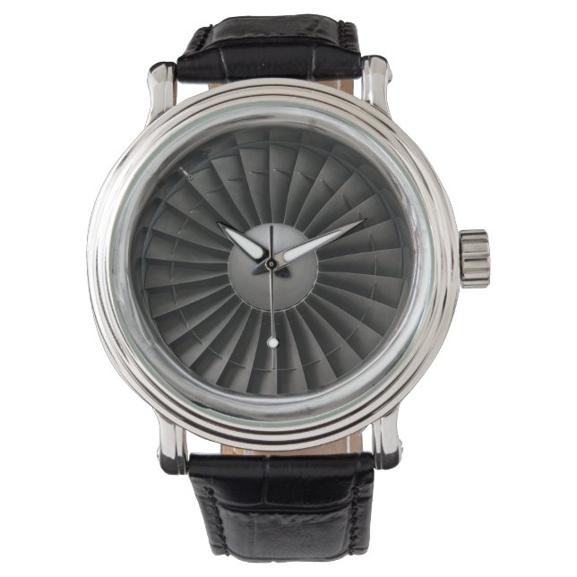 Jet Engine Turbine Fan Watch (Front)