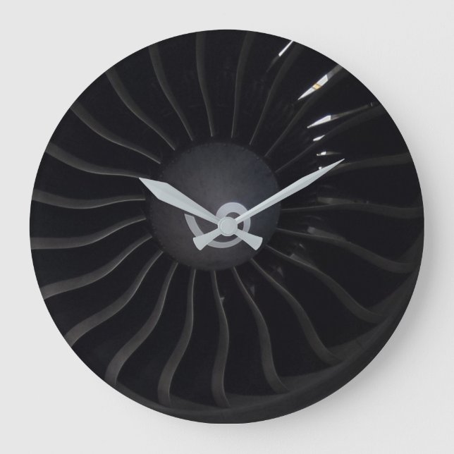 Jet Engine Wall Clock (Front)