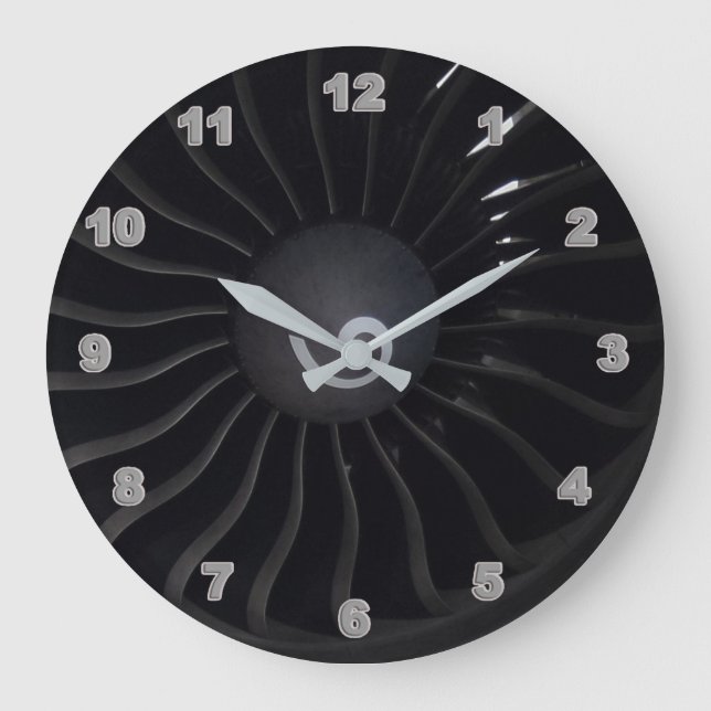 Jet Engine Wall Clock (Front)