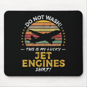Jet Engines Funny Aeroplane Quote Graphic Mouse Pad