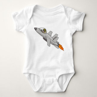 Jet Fighter Pilot Baby Baby Bodysuit