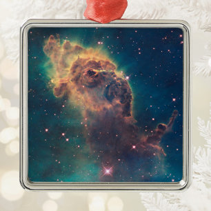 Jet in Carina Nebula Postcard Metal Ornament