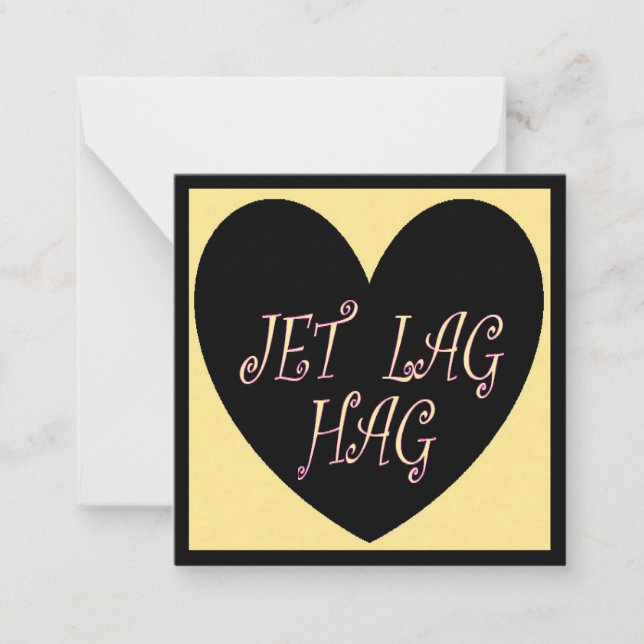 JET LAG HAG TRAVEL DESIGN CARD (Front)