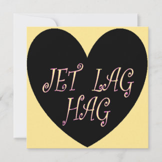 JET LAG HAG TRAVEL DESIGN CARD