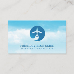 Jet Logo Clouds and Sky Business Card
