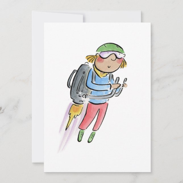 Jet Pack Invitation (Front)