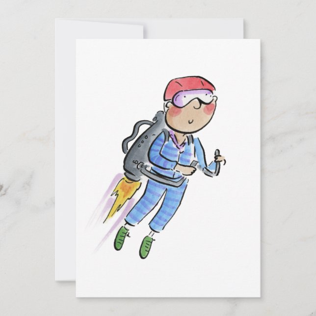 Jet Pack Invitation (Front)