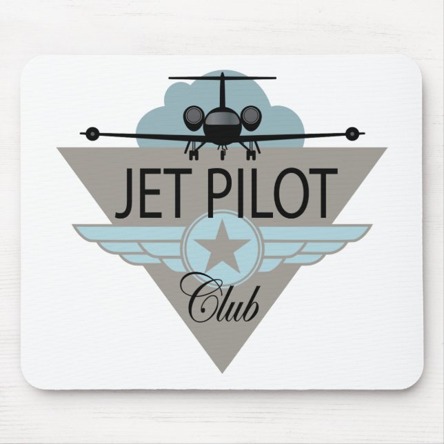 Jet Pilot Club Mouse Pad (Front)