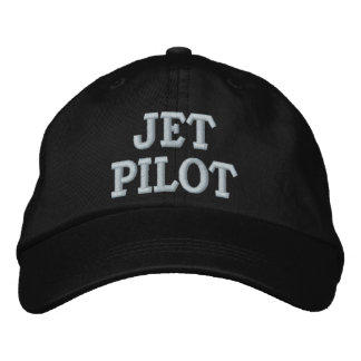 JET PILOT EMBROIDERED HAT