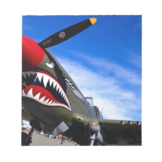 Jet Plane Aircraft Pilot Destiny Congratulations Notepad (Front)