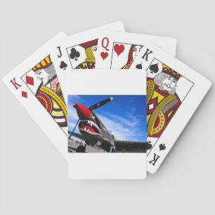 Jet Plane Aircraft Pilot Destiny Congratulations Playing Cards