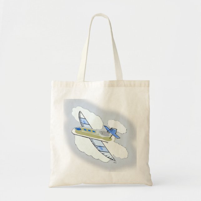 Jet Plane in the Air Gift Tote Bag (Front)