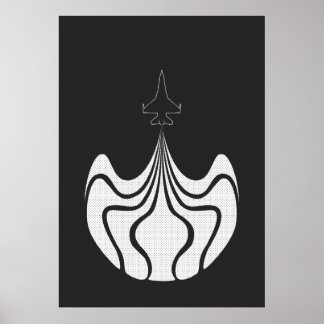 Jet Poster - Black & White
