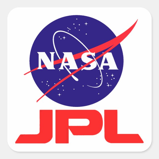 Jet Propulsion Laboratory Square Sticker (Front)