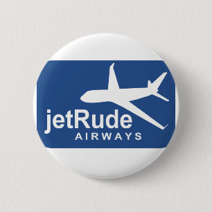 Jet Rude Air 6 Cm Round Badge