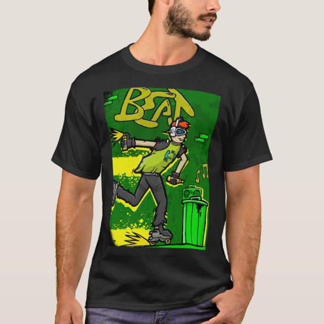 Jet Set Radio Game Action 3 T-Shirt (Front)