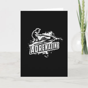 Jet Ski Adrenaline Jet Skiing Water Sports Jetski Card