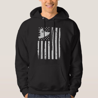 Jet Ski American USA Flag Jetski Hoodie