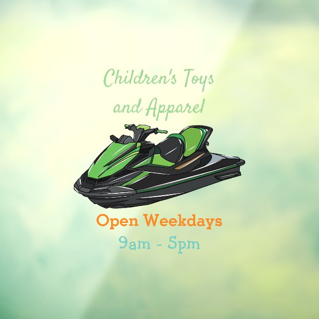 Jet ski cartoon illustration (Sheet 3)