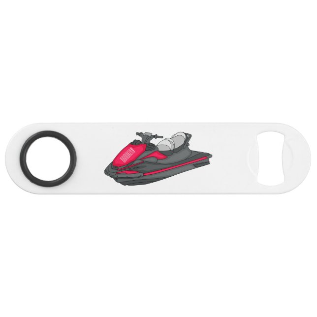 Jet ski cartoon illustration (Front (Horizontal))