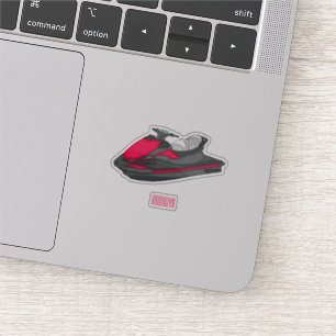 Jet ski cartoon illustration