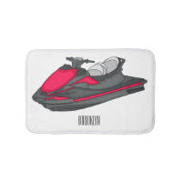 Jet ski cartoon illustration