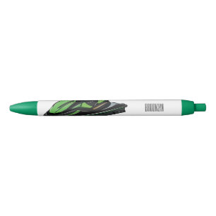 Jet ski cartoon illustration black ink pen