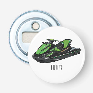 Jet ski cartoon illustration bottle opener