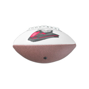 Jet ski cartoon illustration football