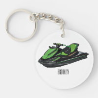 Jet ski cartoon illustration