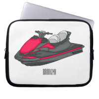 Jet ski cartoon illustration