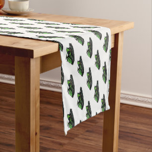 Jet ski cartoon illustration short table runner