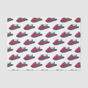 Jet ski cartoon illustration tissue paper