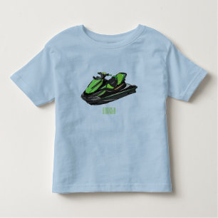 Jet ski cartoon illustration toddler T-Shirt