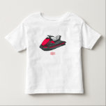 Jet ski cartoon illustration toddler T-Shirt<br><div class="desc">Jet ski cartoon illustration</div>