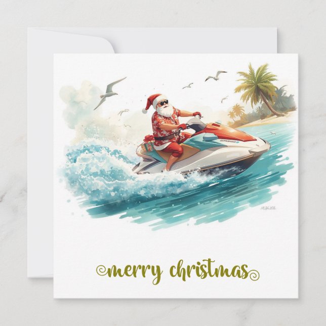 Jet Ski Christmas Holiday with Santa Claus (Front)