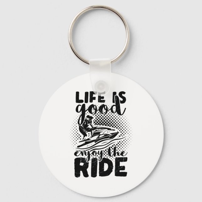 Jet Ski Driver | Jet Ski Summer Holiday Sea Gift Key Ring (Front)