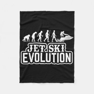 Jet Ski Evolution - Jet Skiing Lovers Sport Swimmi Fleece Blanket
