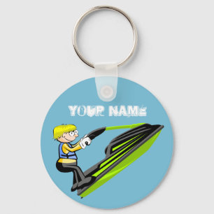 Jet ski fan key ring
