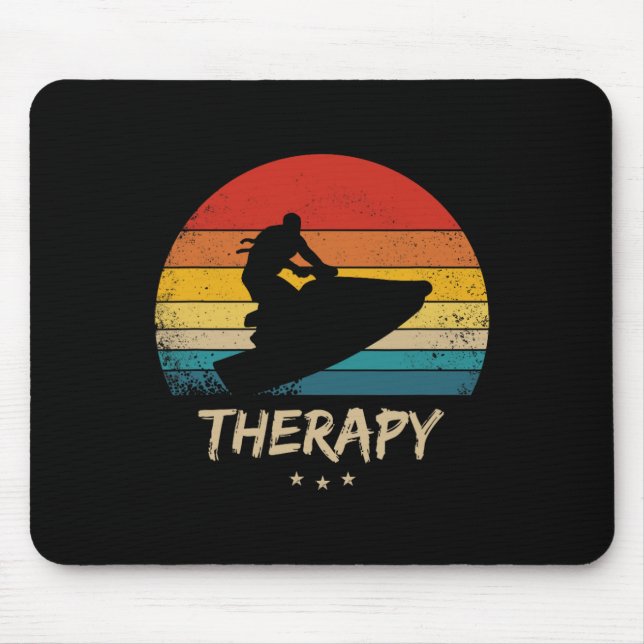 Jet Ski - Funny Jetski Therapy  Mouse Pad (Front)