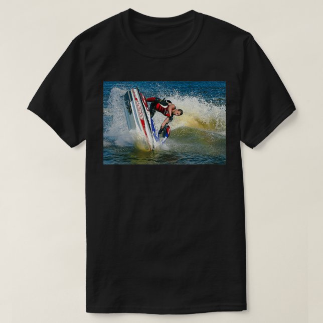 Jet Ski Going Under T-Shirt (Design Front)