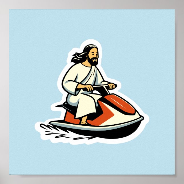 Jet-Ski Jesus Poster (Front)