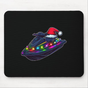 Jet Ski Jet Skiing Christmas Hat Xmas Mouse Pad