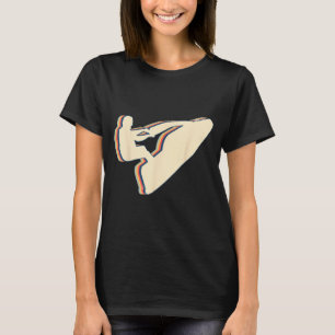 Jet ski jet skiing retro line art T-Shirt