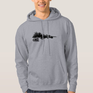 Jet ski on wave hoodie