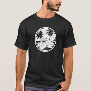 Jet Ski Palm Tree Skiing  Skier Jet Ski T-Shirt