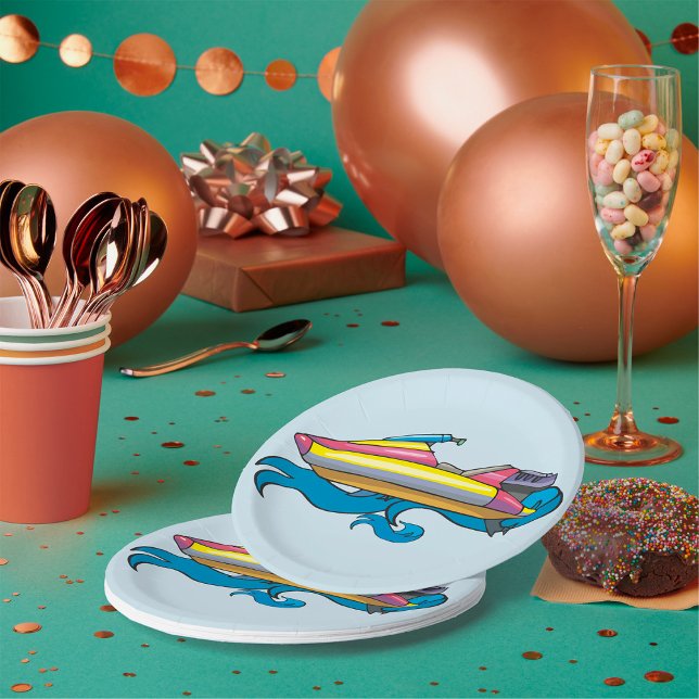 Jet Ski Paper Plates (Creator Uploaded)