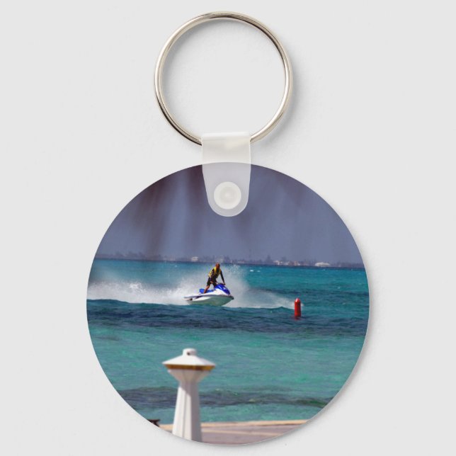 Jet Ski Paradise Key Ring (Front)